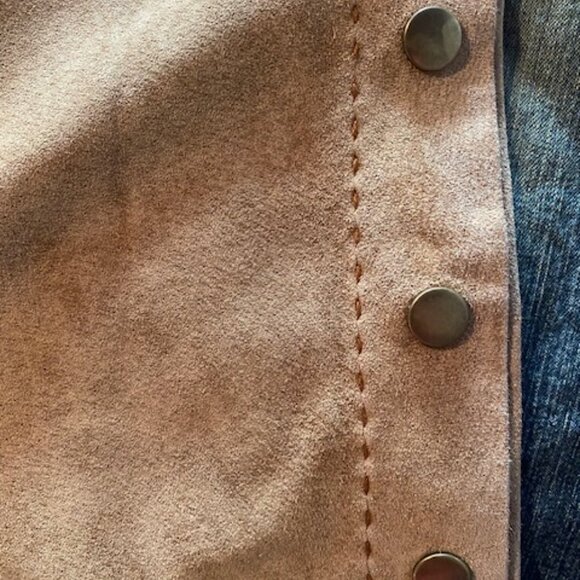 Arden B Suede Boot Cut Snap Pants Women's Size 6 - Picture 8 of 10